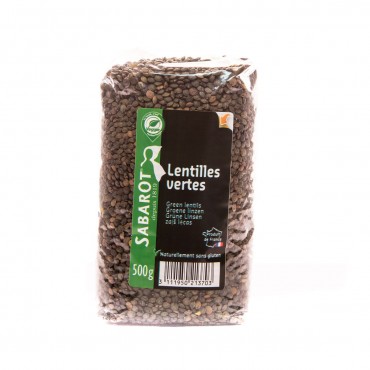 SABAROT LENTILLE VERTE SACH. ZRP 500G