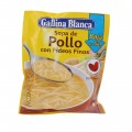 Sopa de pollastre i fideus fins baixa en sal, 35 g. Gallina Blanca