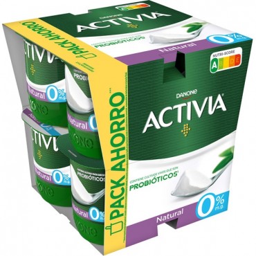 DANONE ACTIVIA 0% NATURAL 8X125G