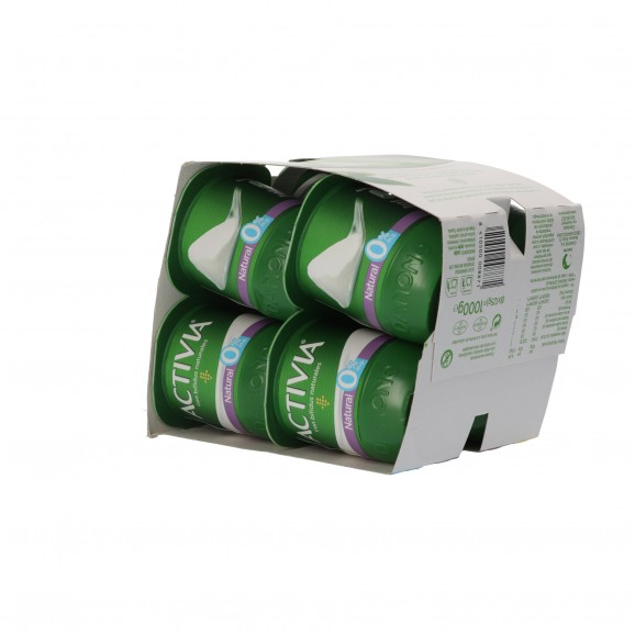 Iogurt Activia 0 % natural, 8 unitats de 125 g. Danone