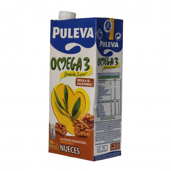 Leche omega-3 con nueces, 1 l. Puleva