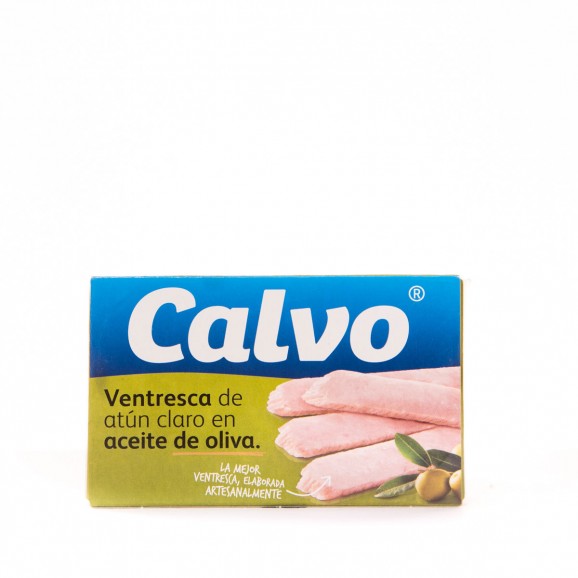 Ventresca de tonyina en oli d'oliva, 115 g. Calvo
