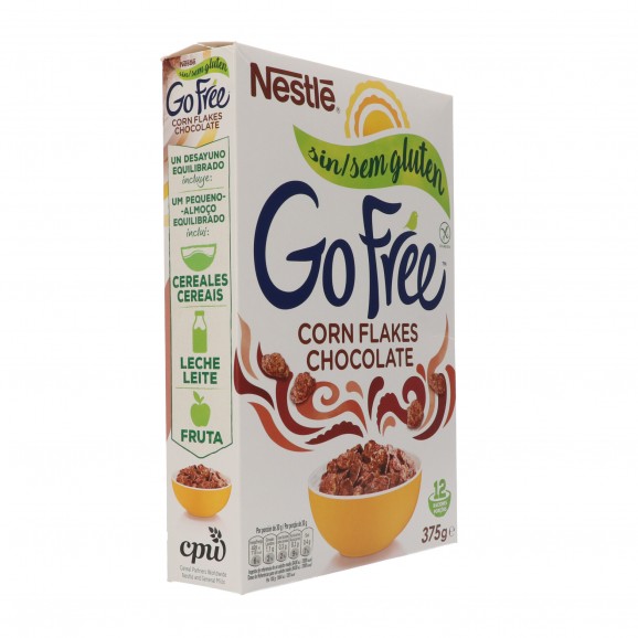 Cereals Corn Flakes de xocolata sense gluten, 375 g. Nestlé