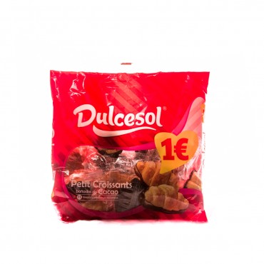 Minicroissants banyats en xocolata, 12 unitats 165 g. Dulcesol