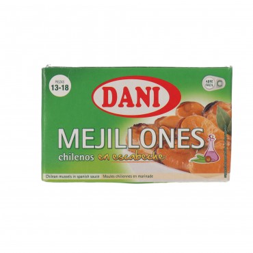 Musclos en escabetx, 13/18 peces 106 g. Dani