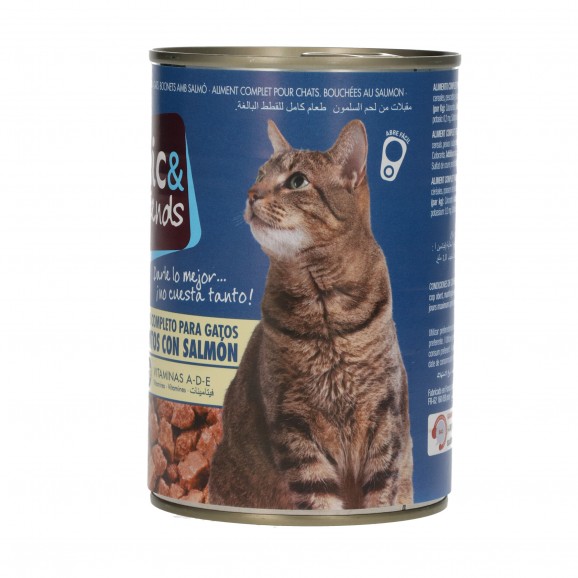 Aliment pour chat au saumon, 415 g. Mic & Friends