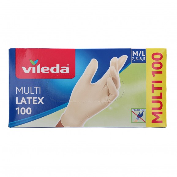 VILEDA GUANTS MULTI LATEX T. M/L 100U