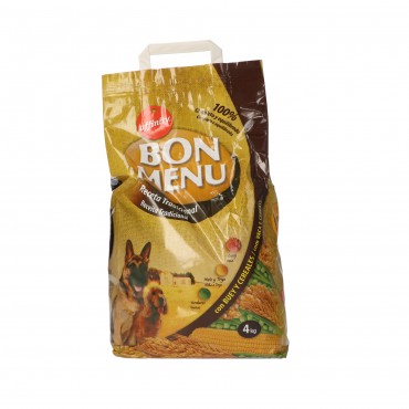 Aliment pour chien recette traditionnelle, 4 kg. Bon Menu