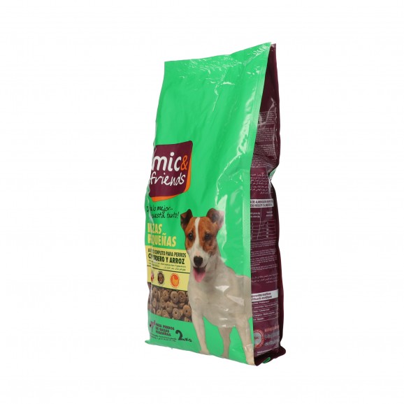 Menjar per a gos de raça petita, 2 kg. Mic & Friends