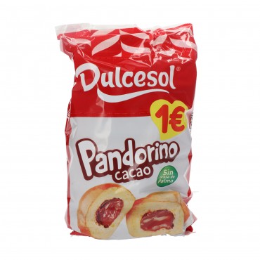 Pandorino fourré au chocolat, 4 unités 240 g. Dulcesol
