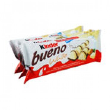 Chocolat Blanc Kinder Bueno, 3 unités. Kinder