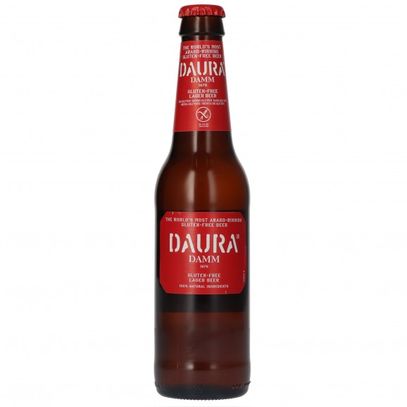 Cerveza Daura sin gluten, 33 cl. Damm