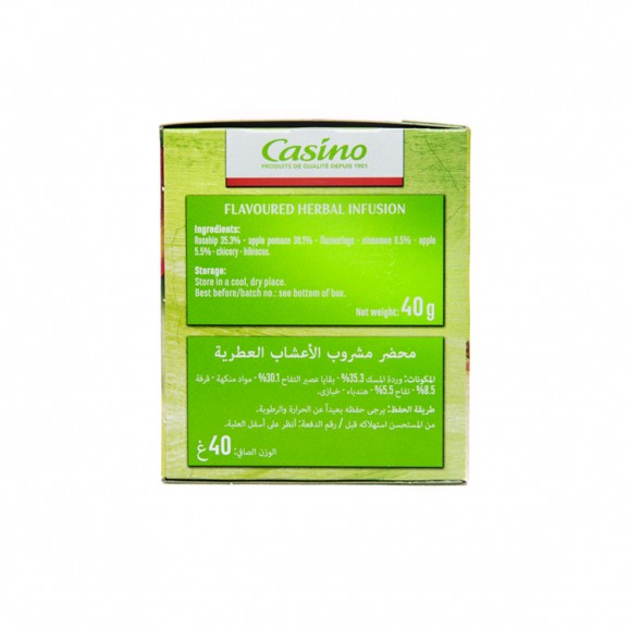 CASINO INFUSION POMME CANNELLE 25S 40G