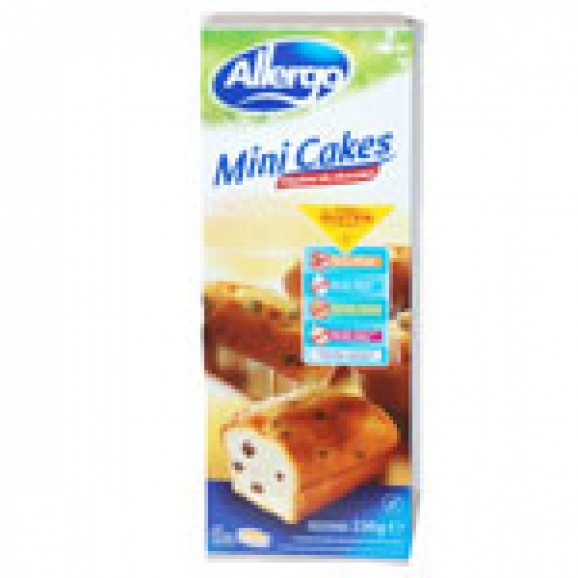 ALLERGO MINI CAKE PEP.CHOCO S/G 230GR