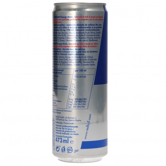 Refresco energético Energy Drink, 473 ml. Red Bull