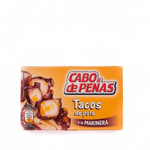 Dados de pulpo a la marinera, 111 g. Cabo de Peñas