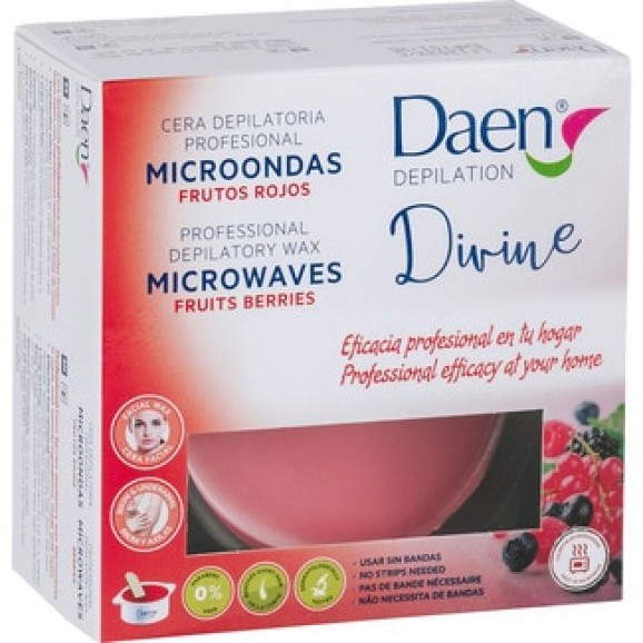 Cire chaude au micro-ondes parfum fruits rouges, 100 g. Daen
