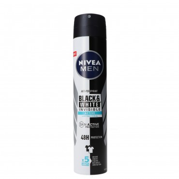 Déodorant en spray pour homme Active B&W, 200 ml. Nivea