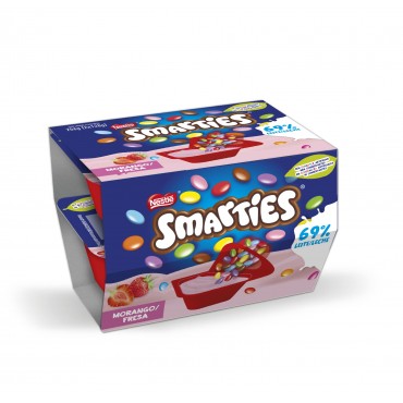 SMARTIES YOGUR FRESA 120G X 4U.