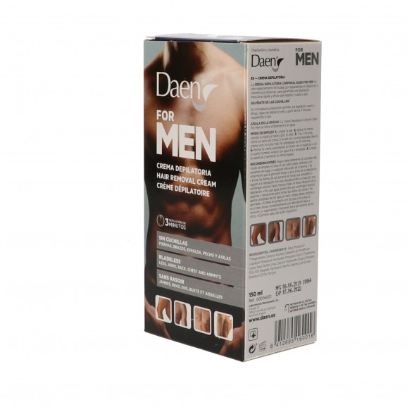 Crème dépilatoire pour le corps pour homme, 150 ml. Daen
