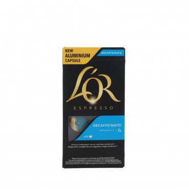 L'OR ESPRESSO DESCAFEINADO INT.6 10U.