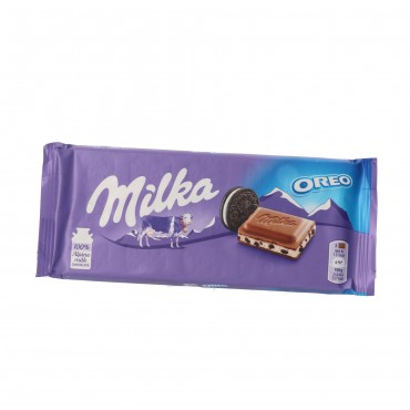 Biscuit au lait et Oreo, 100 g. Milka