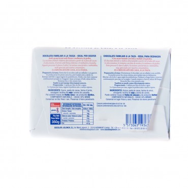 Chocolat traditionnel « à la pierre » 30 % de cacao, 350 g. Jolonch