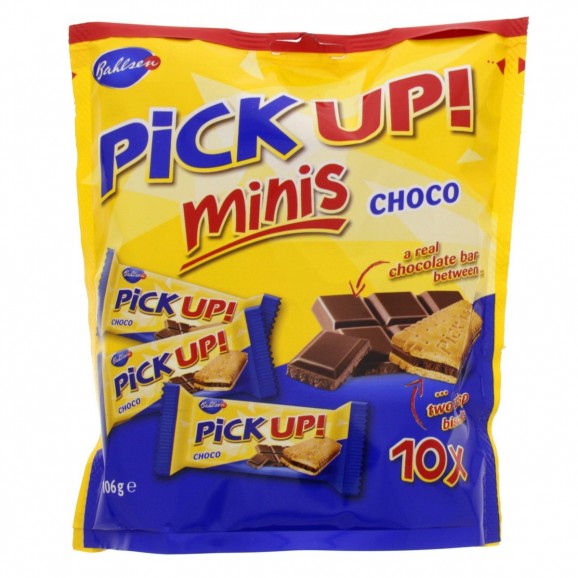 Galletas de chocolate Pickup mini, 10 unidades de 10 g. Bahlsen