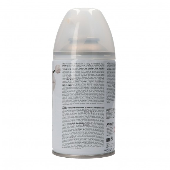 Ambientador en aerosol esencia de flores blancas, 250 ml. Mayordomo