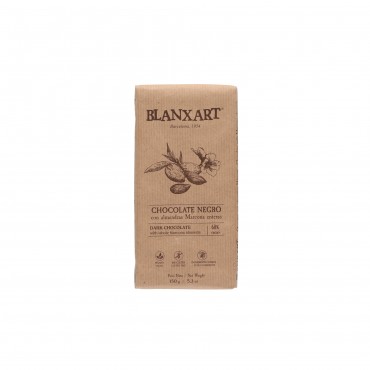 Chocolat du Ghana 60 % de cacao aux amandes, 150 g. Blanxart