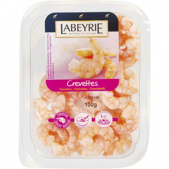 Gambes al natural, 100 g. Labeyrie