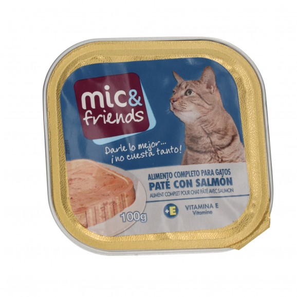 Aliment pour chat au saumon, 100 g. Mic & Friends