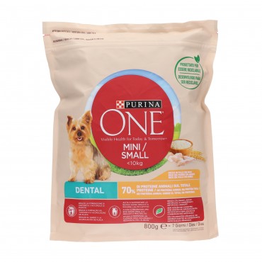 PURINA ONE MINI DOG DENTAL POLLO 800G