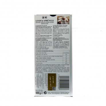 Chocolat noir au caramel et au sel, 100 g. Lindt