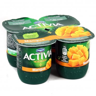 ACTIVIA FRUIT MANGO 4X125G