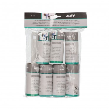 Raspall adhesiu llevapelussa amb 6 recanvis, 1 unitat. MSV