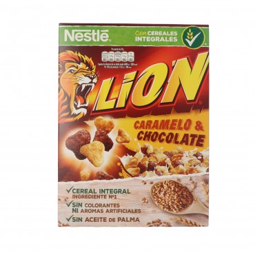 Céréales Lion au caramel et chocolat, 360 g. Nestlé