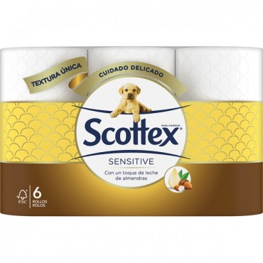 SCOTTEX PAPER HIGIENIC SENSITIVE 6U