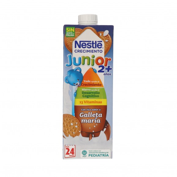 Llet infantil amb gust de galeta maria per a nens de +2 anys, 1 l. Nestlé