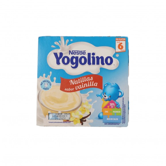 Natilles amb galeta Iogolino, 4 unitats de 100 g. Nestlé