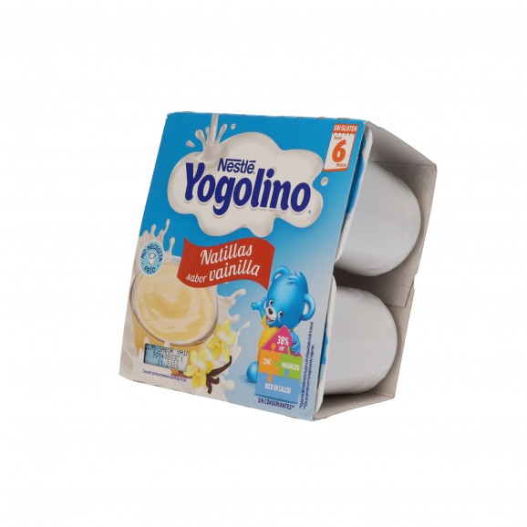 Natilles amb galeta Iogolino, 4 unitats de 100 g. Nestlé