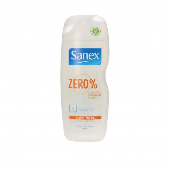 Gel douche & bain zéro % pour peaux sèches, 600 ml. Sanex