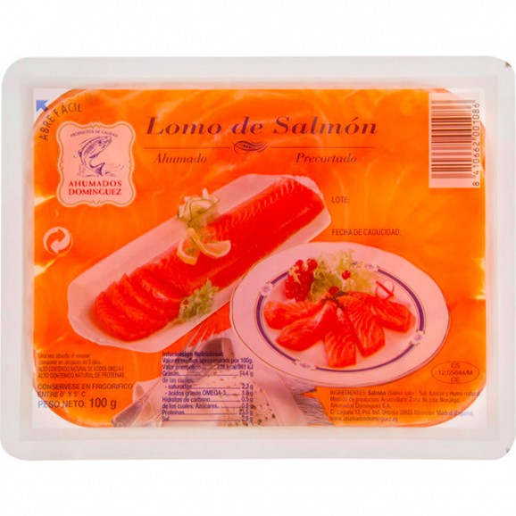 Filet de saumon, 100 g. Ahumados Dominguez