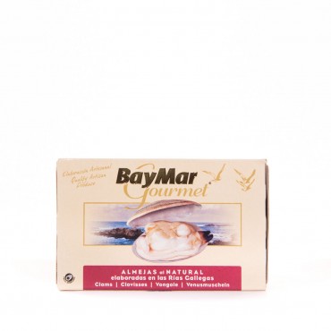 Palourdes au naturel, 115 g. Baymar