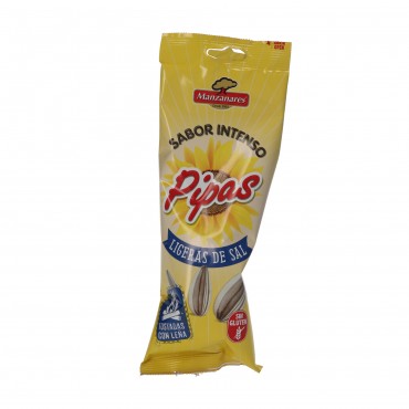 Pipa torrada llarga lleugera de sal, 110 g. Manzanares