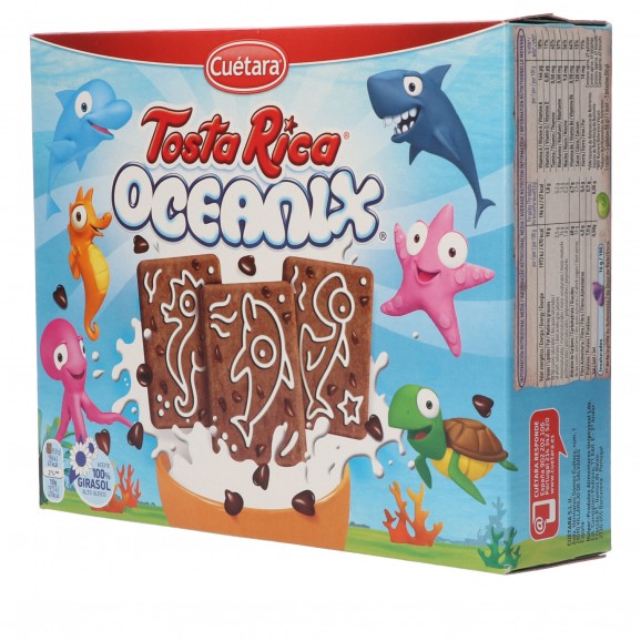 Galletas Tosta Rica Oceanix con pepitas de chocolate, 480 g. Cuétara