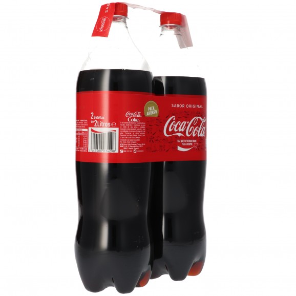 Refresco de cola, 2 unidades de 2 l. Coca Cola