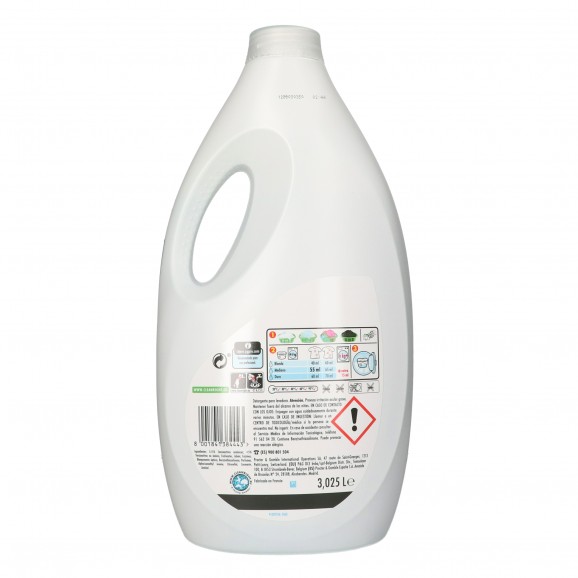 Detergent líquid bàsic 55 rentades, 3,025 l. Ariel