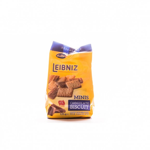 Galetes cruixents amb xocolata Leibniz Mini, 100 g. Bahlsen