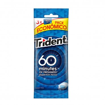 TRIDENT 60 MIN.MENTA BLAU 20G X 3U